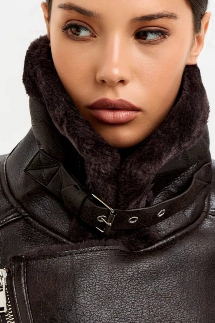 Дубленка из эко кожи  ZL-259A1600 Дубленка из эко кожи  ZL-259A1600