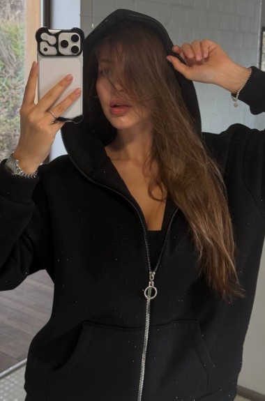 Зип-худи со стразами LK-362A799 Зип-худи со стразами LK-362A799