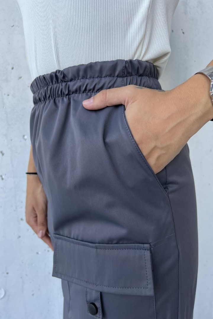 Длинная юбка с разрезом сбоку RISH-75A430