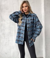 Фланелевая рубашка в клетку женская  ALP-1031A490