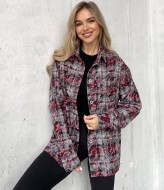 Фланелевая рубашка в клетку женская  ALP-1031A490