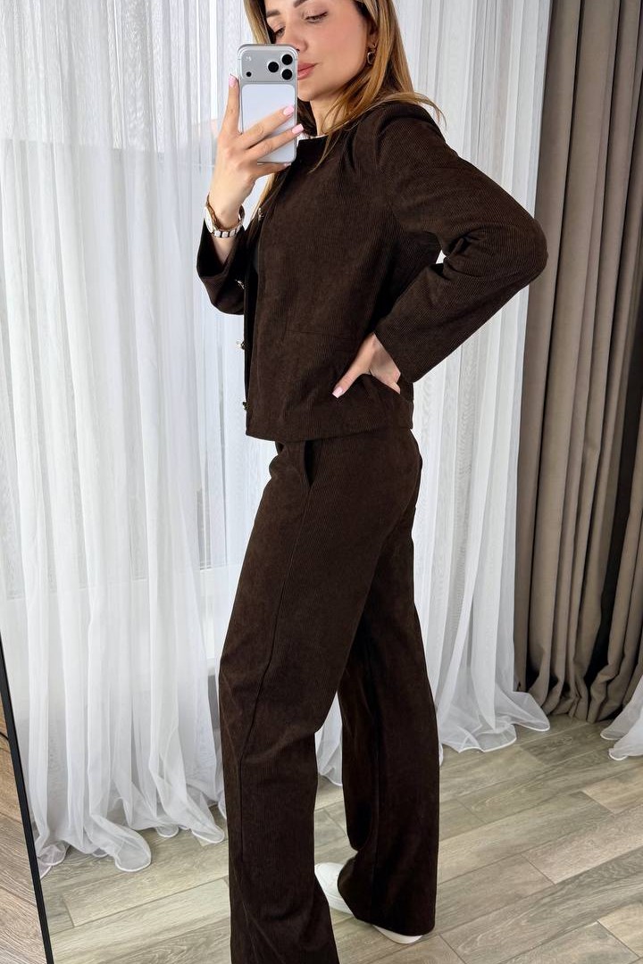 Вельветовый костюм двойка KG-928A640