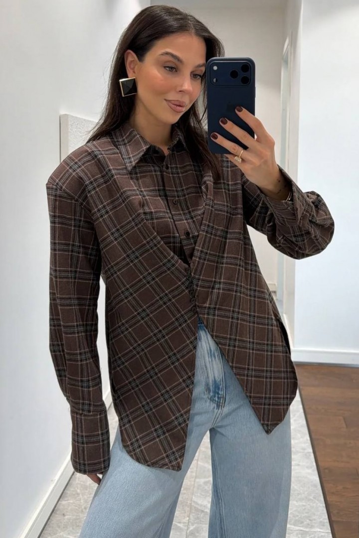 Жіноча сорочка з плечиками VOL-732A600