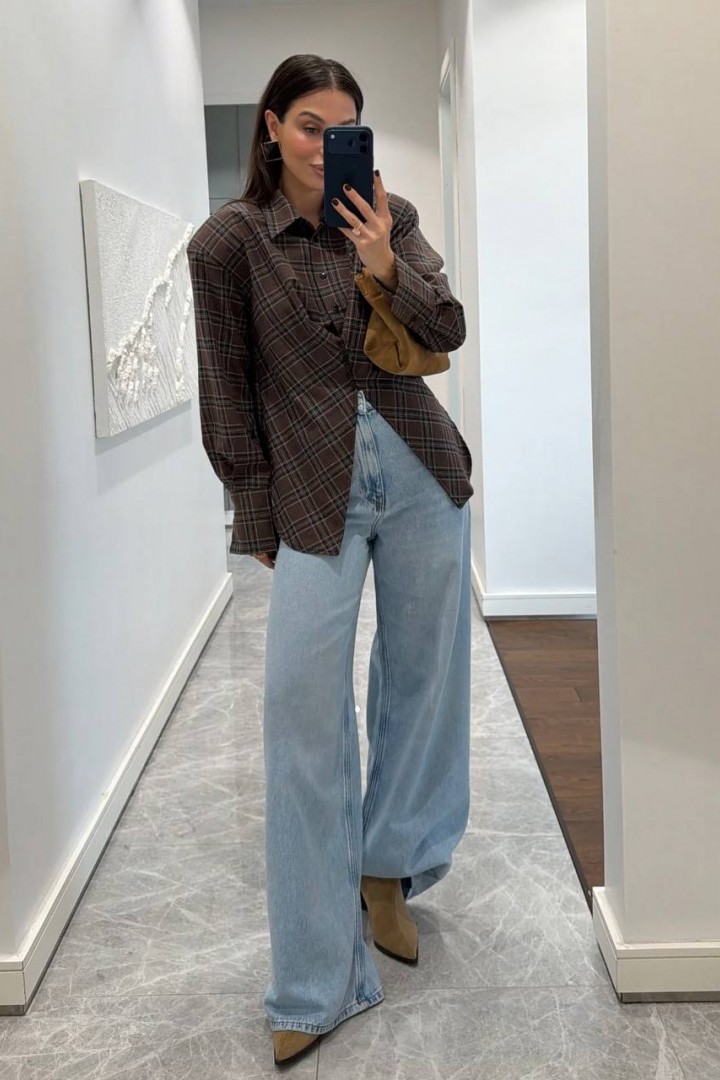 Жіноча сорочка з плечиками VOL-732A600