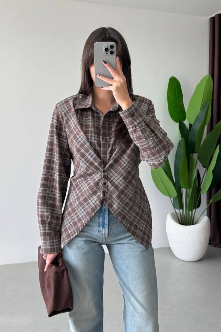 Жіноча сорочка з плечиками VOL-732A600