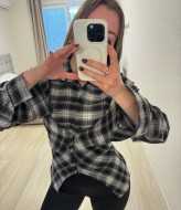 Асимметричная рубашка в клетку INNA-308A590