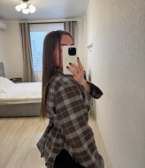 Асимметричная рубашка в клетку INNA-308A590