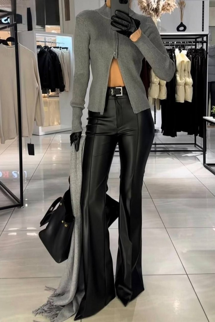 Женские брюки клеш с высокой посадкой KC-3361A450