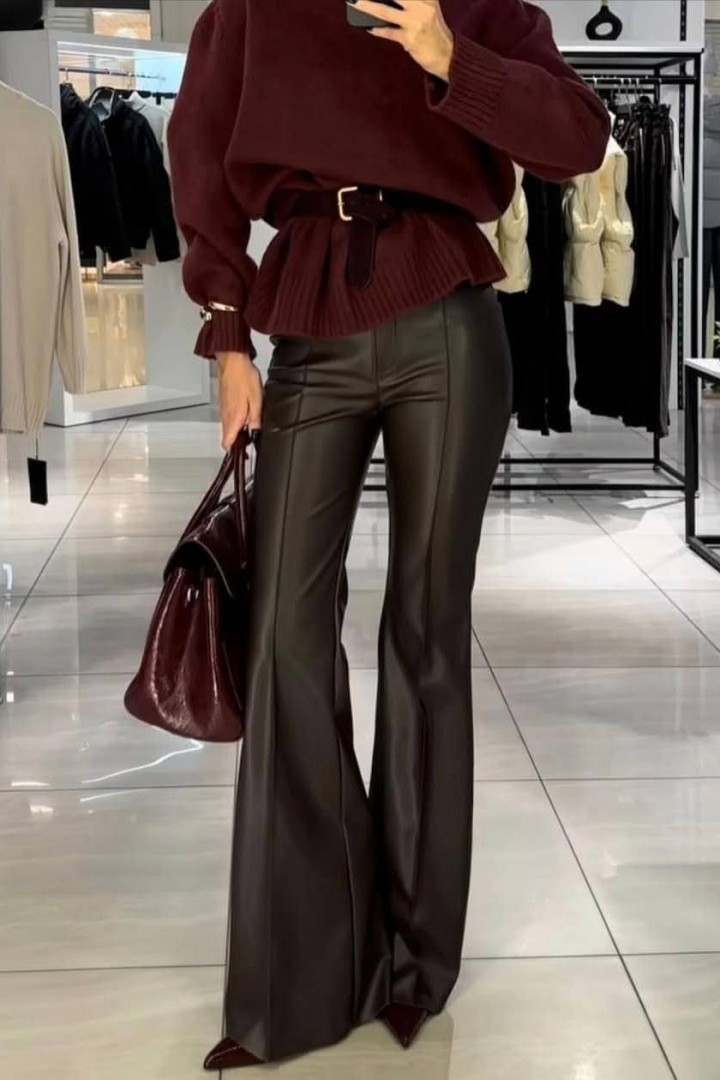 Женские брюки клеш с высокой посадкой KC-3361A450