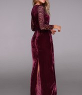 Вечернее платье в пол с рукавами DG-p41165A400