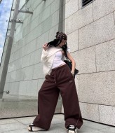 Женские широкие спортивные штаны WA-207A350