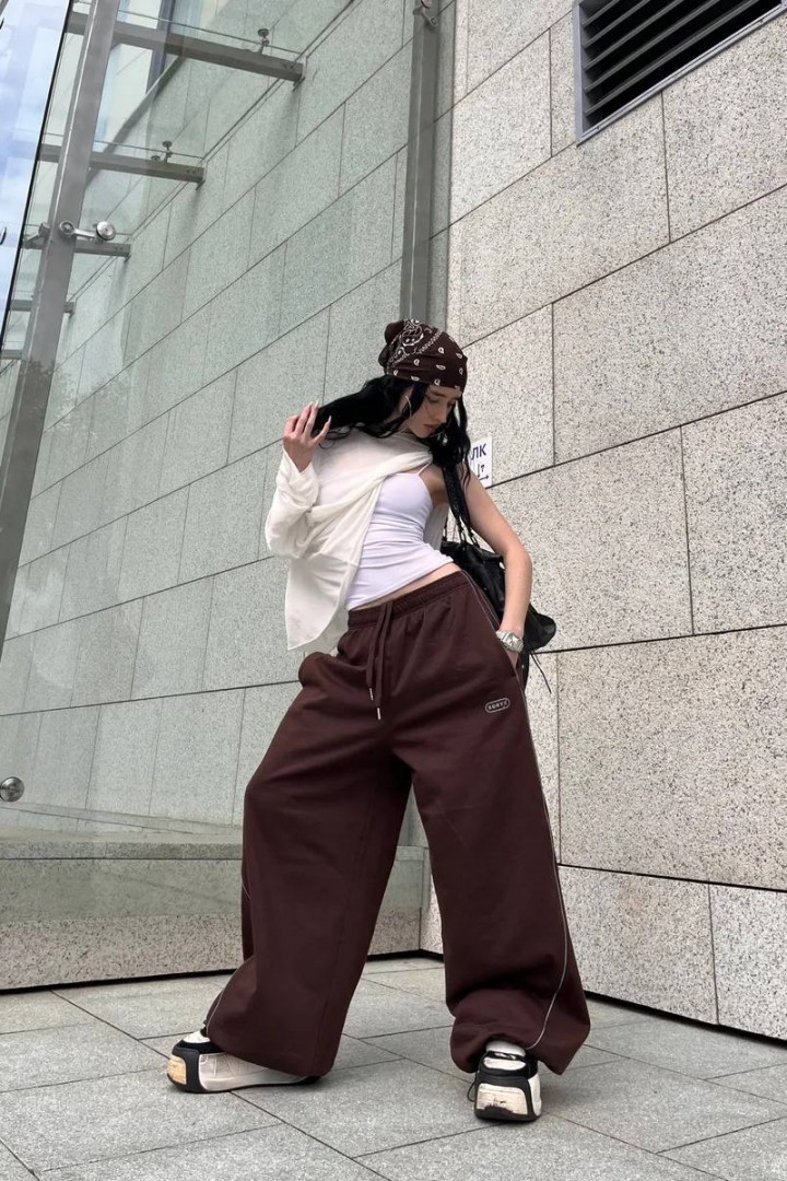 Женские широкие спортивные штаны WA-207A350