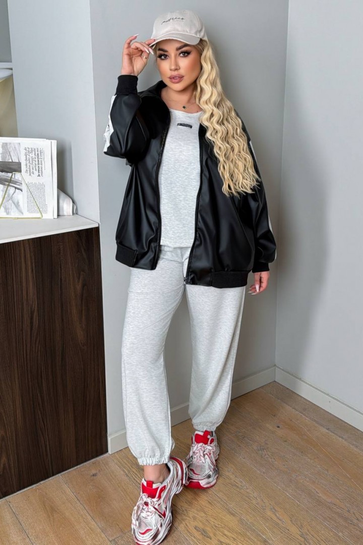 Костюм тройка с бомбером DOL-410A1150