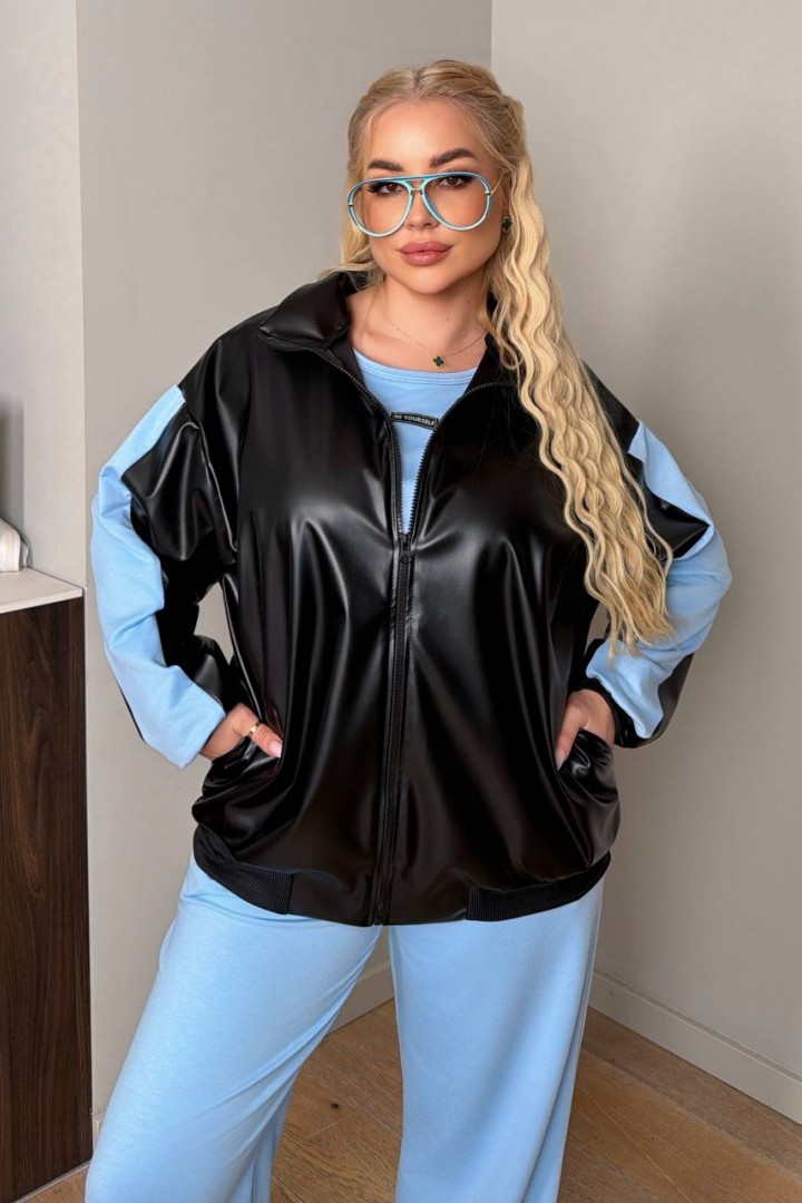 Костюм тройка с бомбером DOL-410A1150