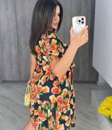 Платье с цветочным принтом MIK-2445A250