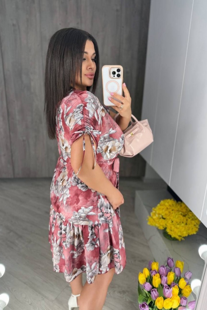 Платье с цветочным принтом MIK-2445A250