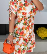 Платье с цветочным принтом MIK-2445A250