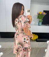 Платье с цветочным принтом MIK-2445A250