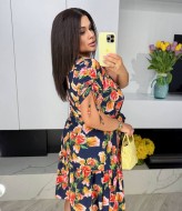 Платье с цветочным принтом MIK-2445A250