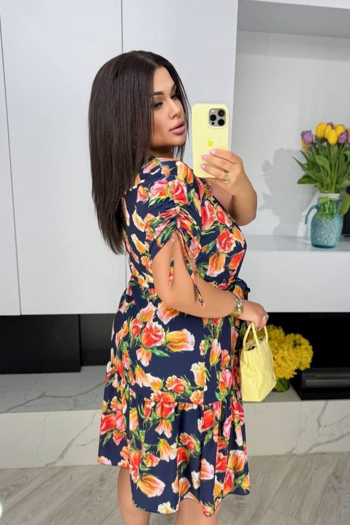 Платье с цветочным принтом MIK-2445A250