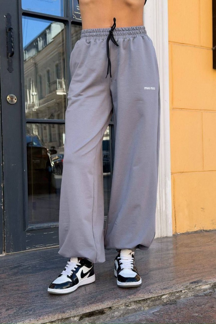 Джогеры оверсайз с накатом MIK-4239A390