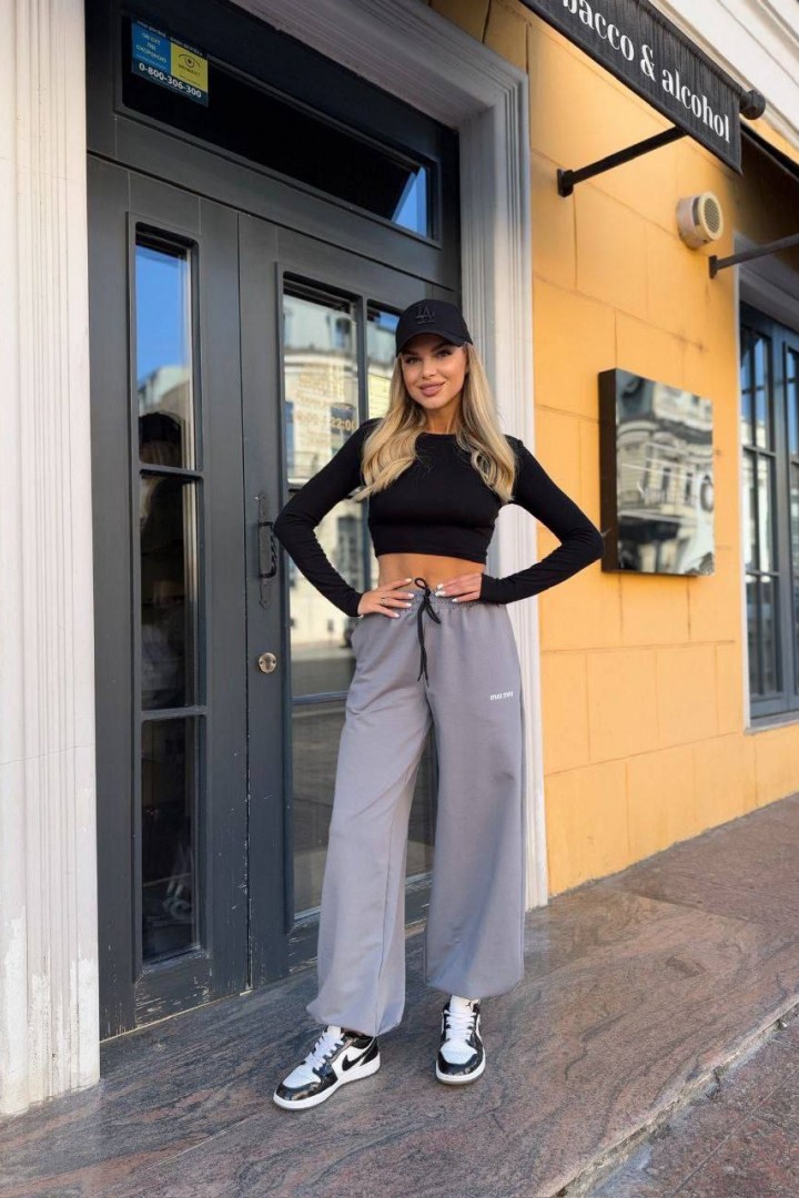 Джогеры оверсайз с накатом MIK-4239A390