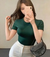 Однотонная футболка MIK-5148A150