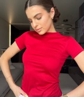 Однотонная футболка MIK-5148A150