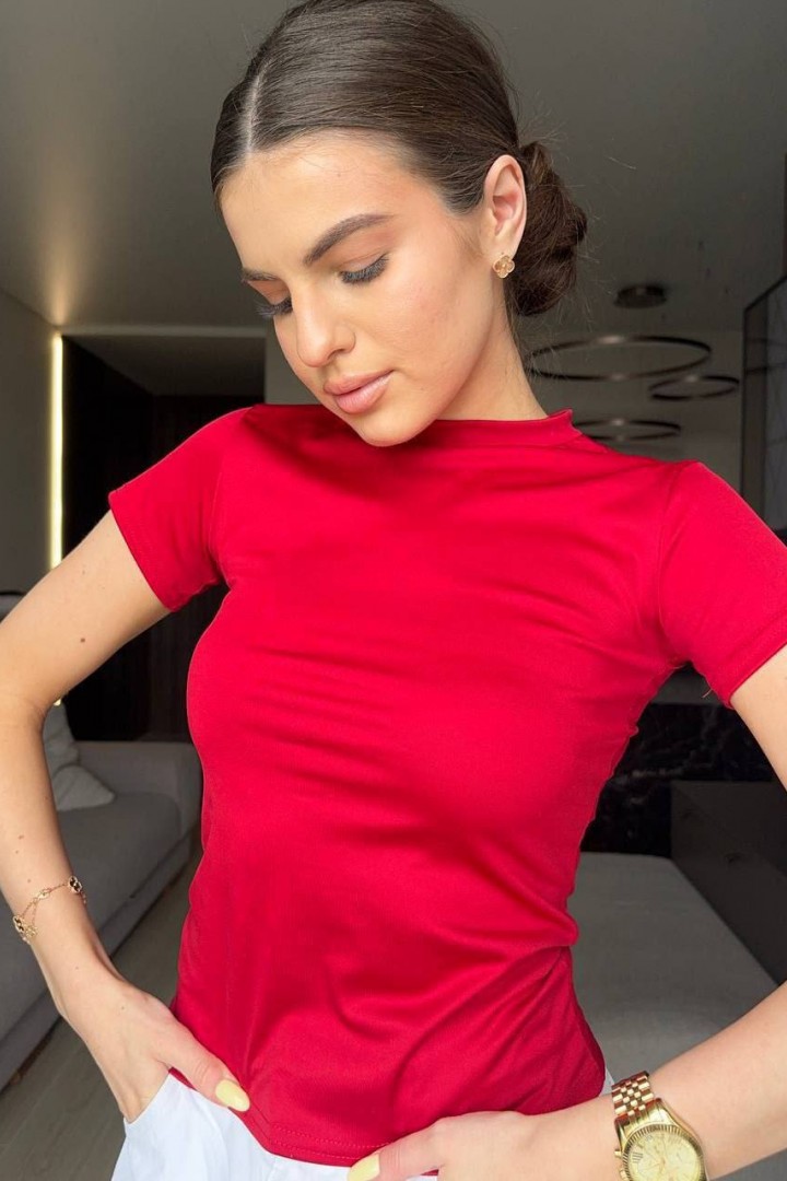 Однотонная футболка MIK-5148A150