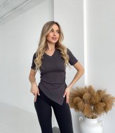 Футболка в рубчик MIK-5146A199