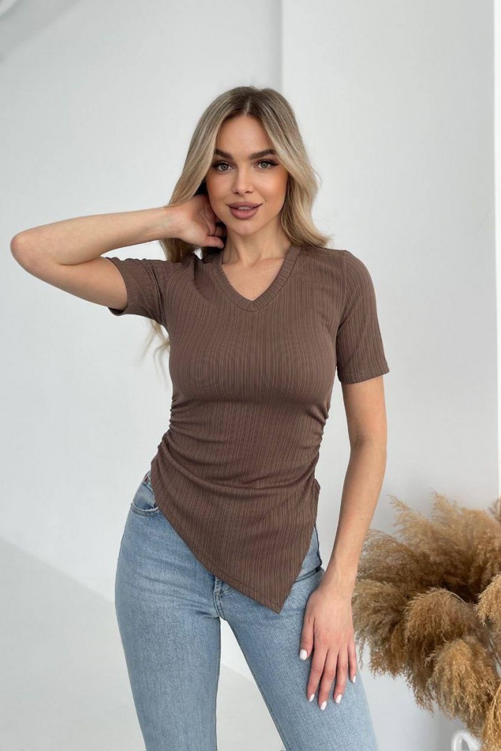 Футболка в рубчик MIK-5146A199