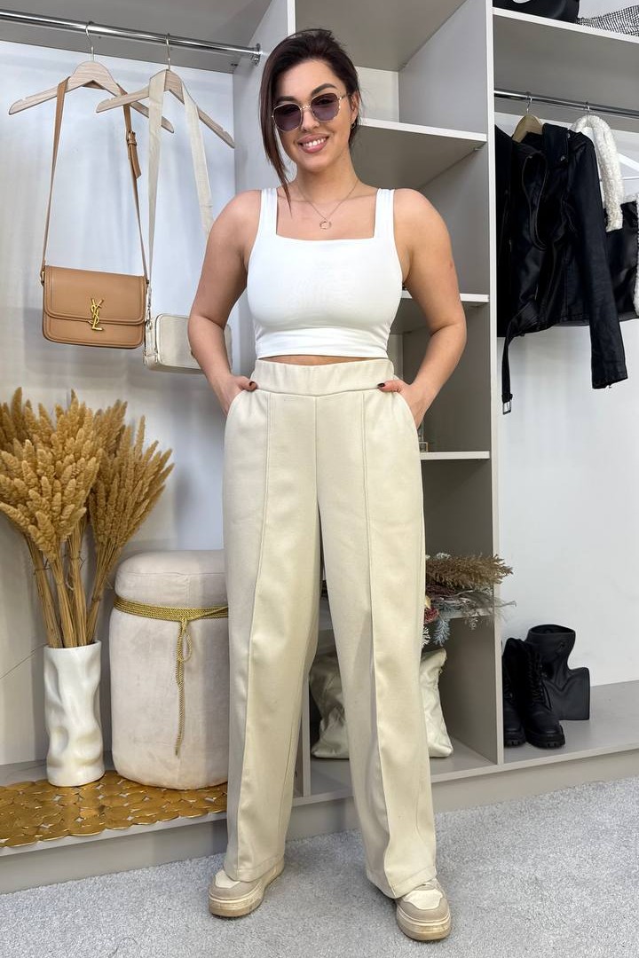 Кашемірові брюки з кішенями QUA-2173A520