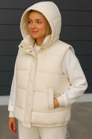 Теплая жилетка женская  INT-0591A520