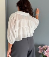 Шифоновая рубашка женская  EST-5759A580