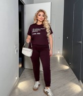 Спортивный костюм женский с коротким рукавом CUR-1004A400