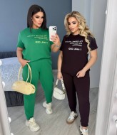 Спортивный костюм женский с коротким рукавом CUR-1004A400