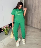 Спортивный костюм женский с коротким рукавом CUR-1004A400