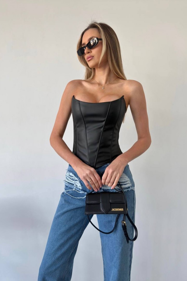 Корсет из эко кожи SAO-196A380