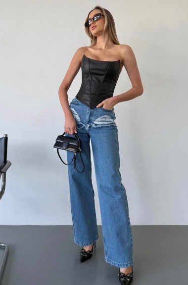 Корсет из эко кожи SAO-196A380