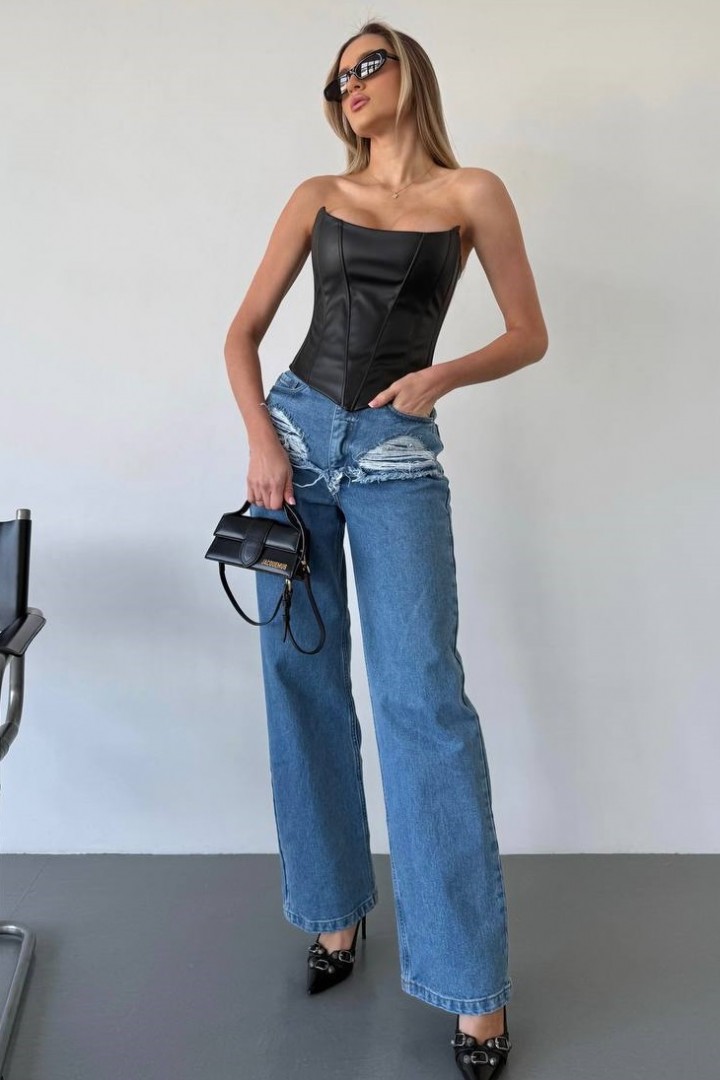 Корсет из эко кожи SAO-196A380