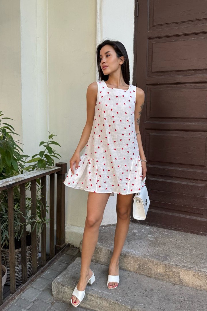 Легкое платье с воланом MIK-1625A430