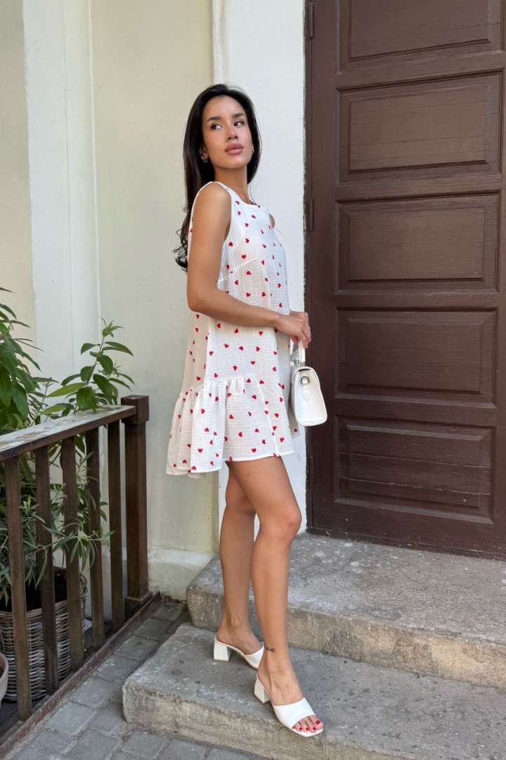 Легкое платье с воланом MIK-1625A430