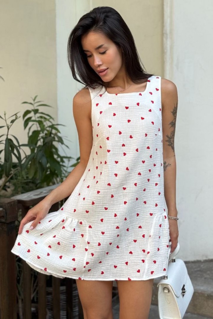 Легкое платье с воланом MIK-1625A430