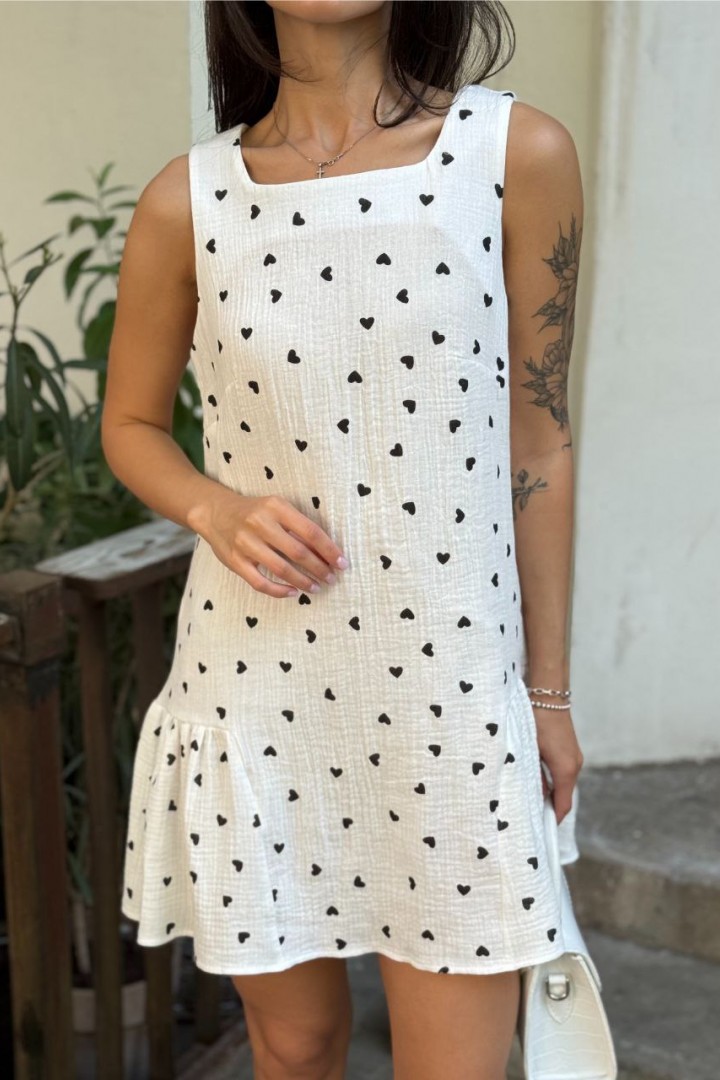 Легкое платье с воланом MIK-1625A430