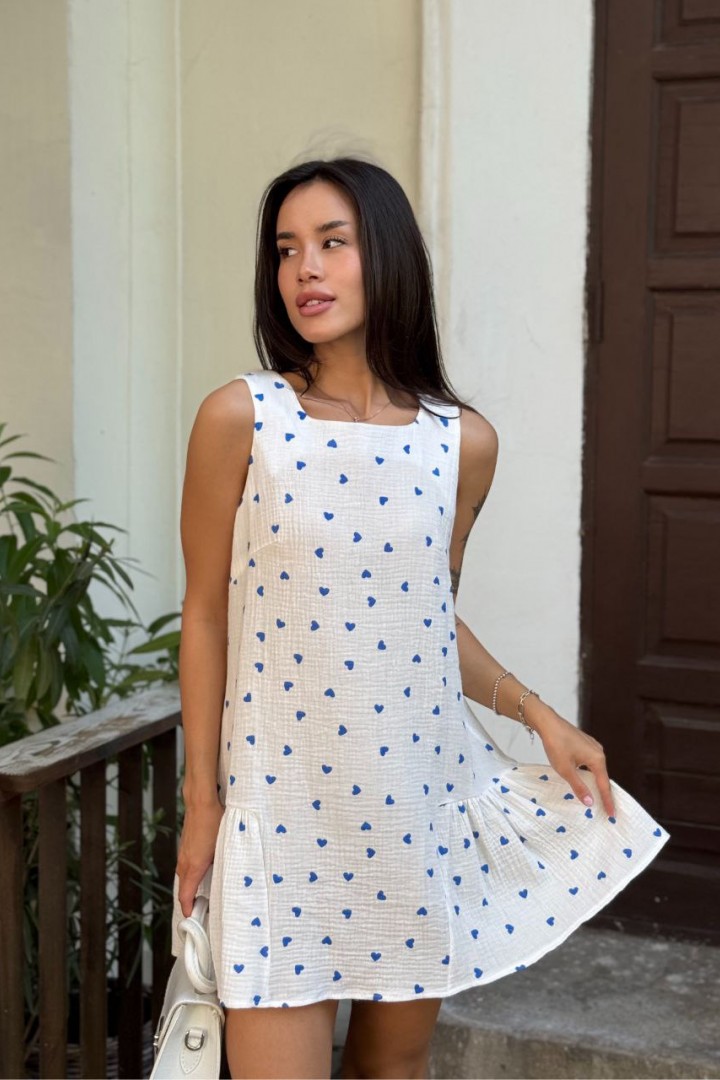 Легкое платье с воланом MIK-1625A430