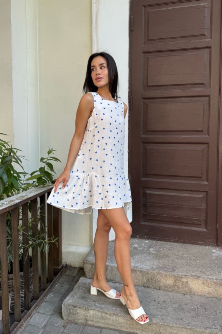 Легкое платье с воланом MIK-1625A430