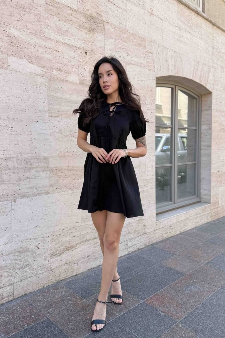 Платье с завязками на груди MIK-2458A349