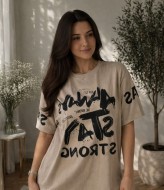 Футболка oversize со стильным накатом MIK-56A360