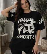 Футболка oversize со стильным накатом MIK-56A360