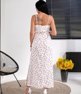 Шелковый сарафан с нежным принтом MIK-1639A360